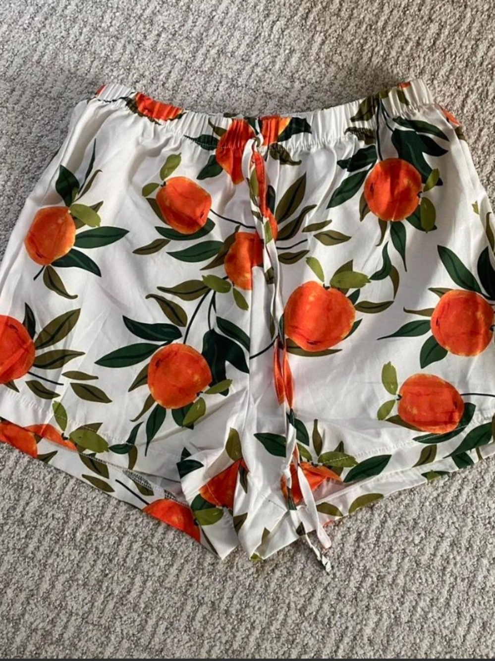 Orange Print Two-Piece Short Set - Picture 5 of 5